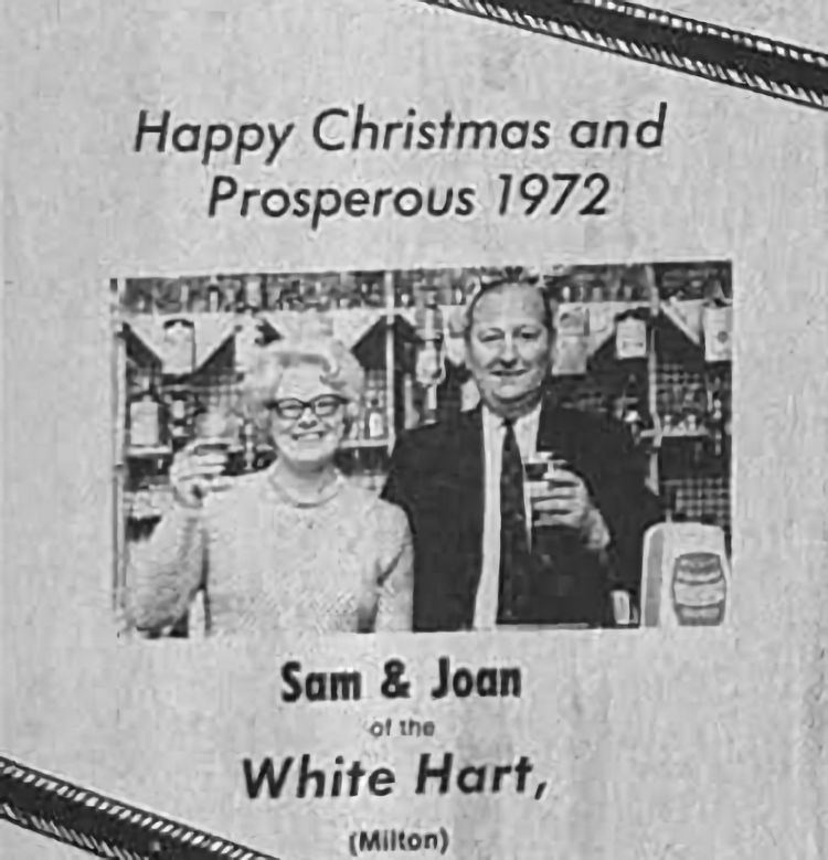 White Hart Christmas advert 1971