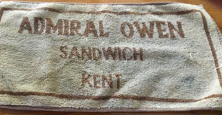 Admiral Owen beer towel