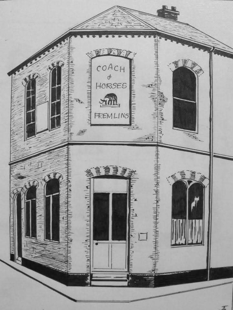 Coach and Horses drawing