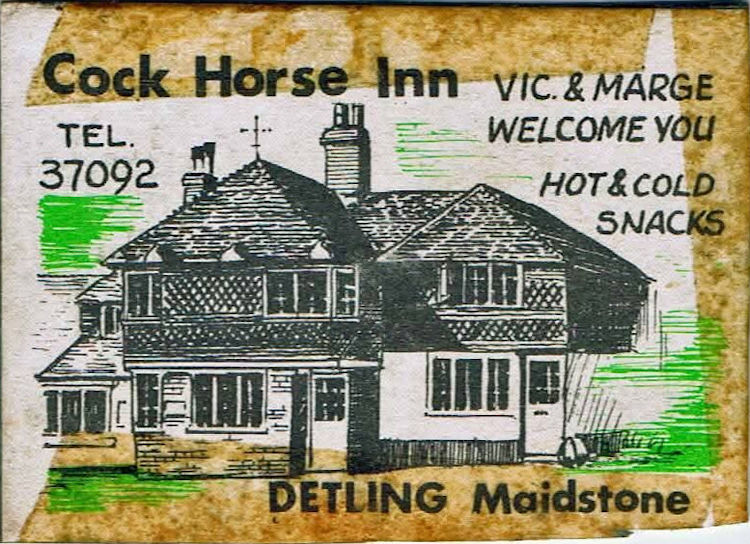 Cock Horse matchbos 1970s