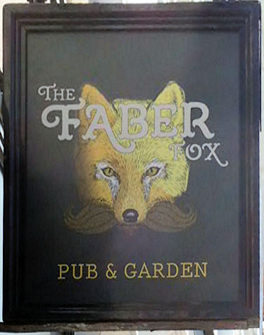 Faber Fox sign 2025