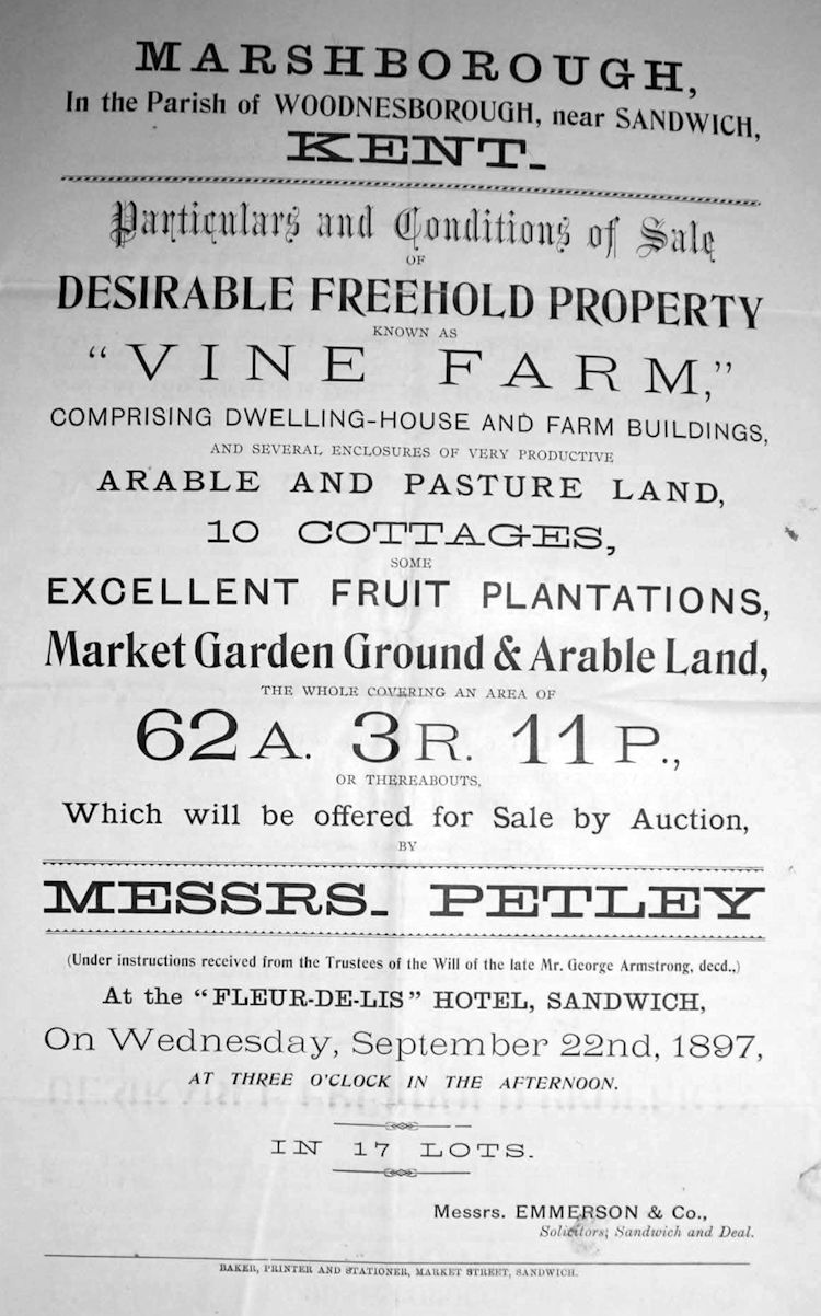 Fleur de Lis auction 1897