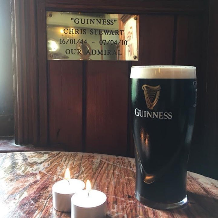 Jolly Sailor Chris Stewart plaque