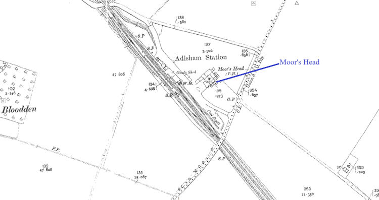 Adisham map 1911