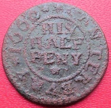 Saracen's Head token 1666
