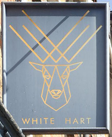 White Hart sign 2025