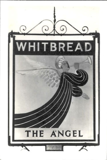 Angel business card 1950s