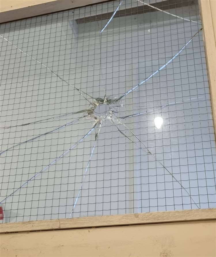 Castle damaged window 2025