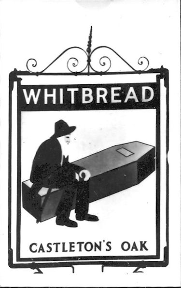 Castleton's Oak business card 1950s