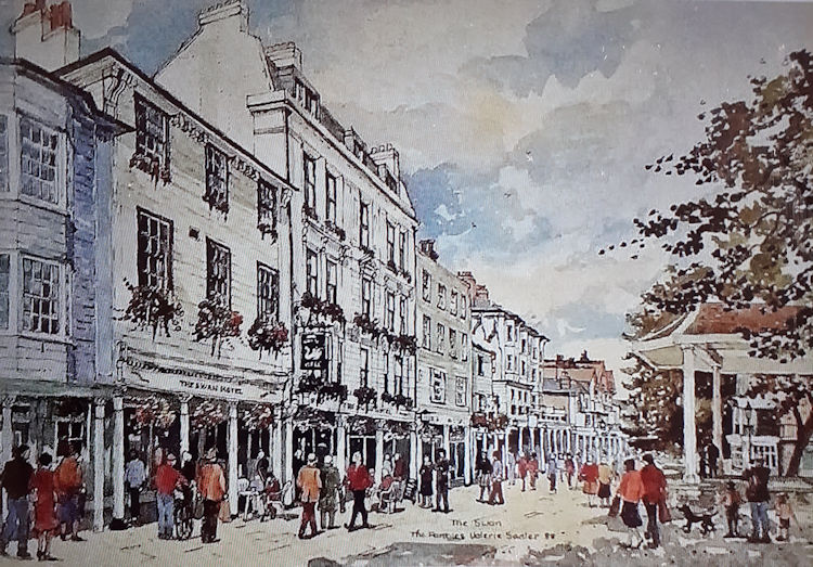 Swan Hotel painting 1988