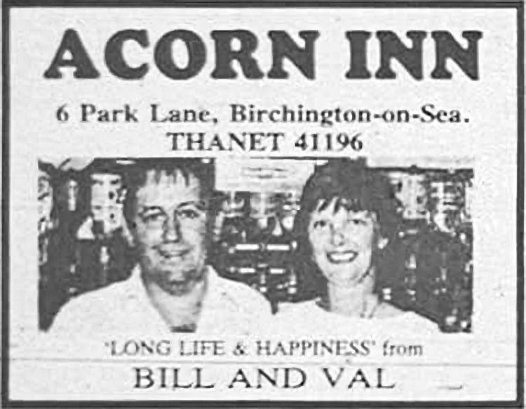 Acorn Inn advert 1971