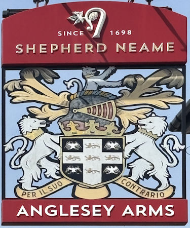Anglesey Arms sign 2026