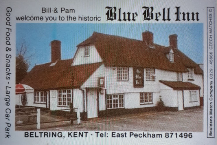 Blue Bell matchbox