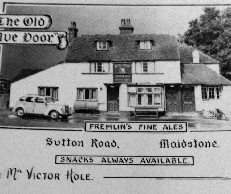 Blue Door card 1960s