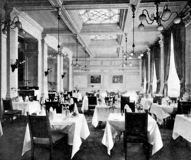 Burlington Hotel dining room