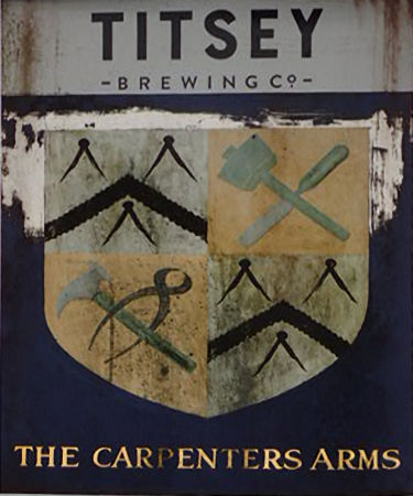 Carpenter's Arms sign 2012