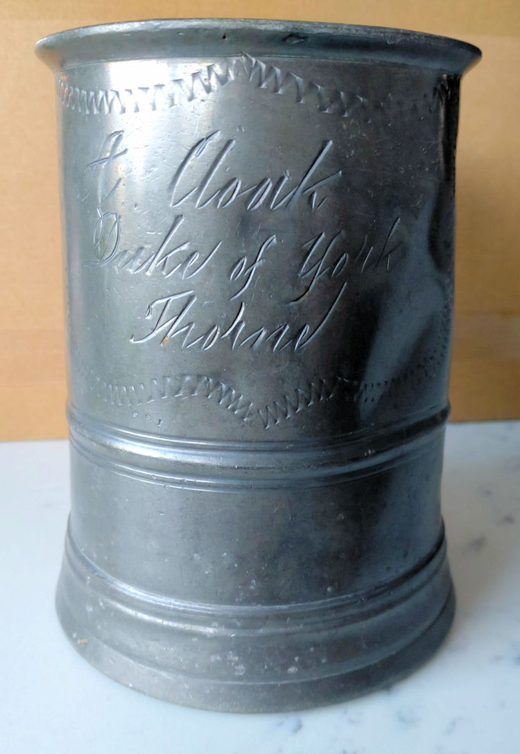Duke of York pewter mug