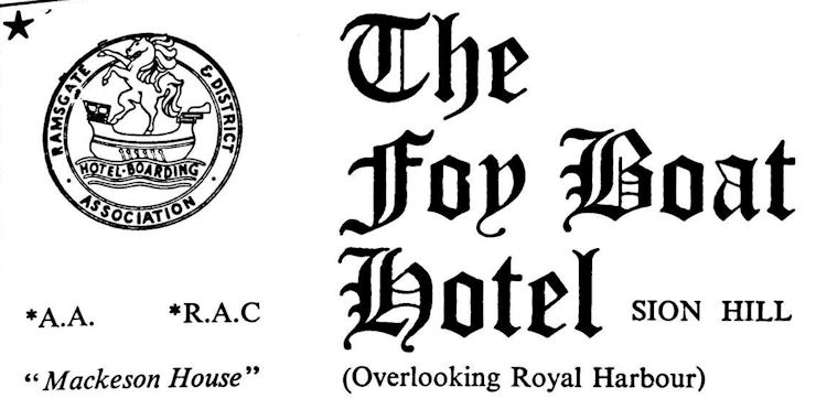 Foy Boat Hotel advert