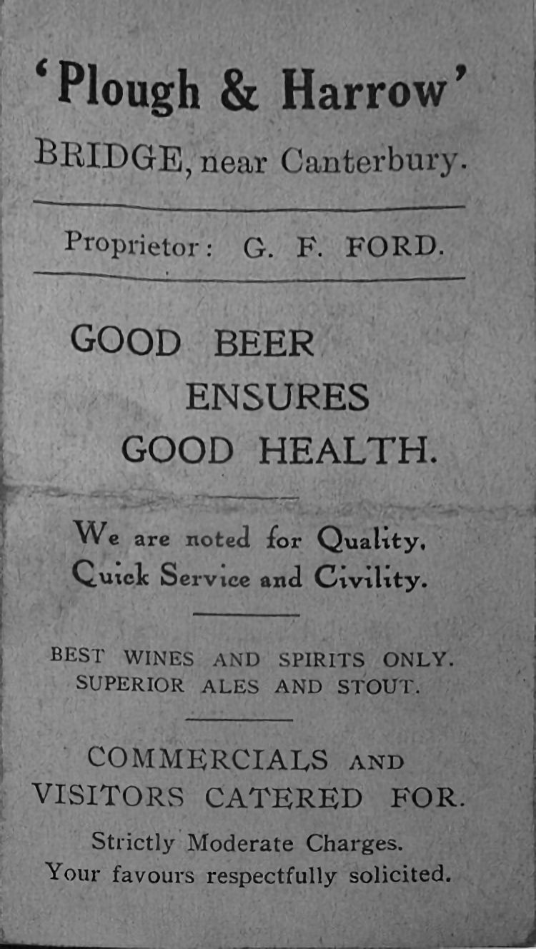 Plough and Harroe leaflet 1932 page 1