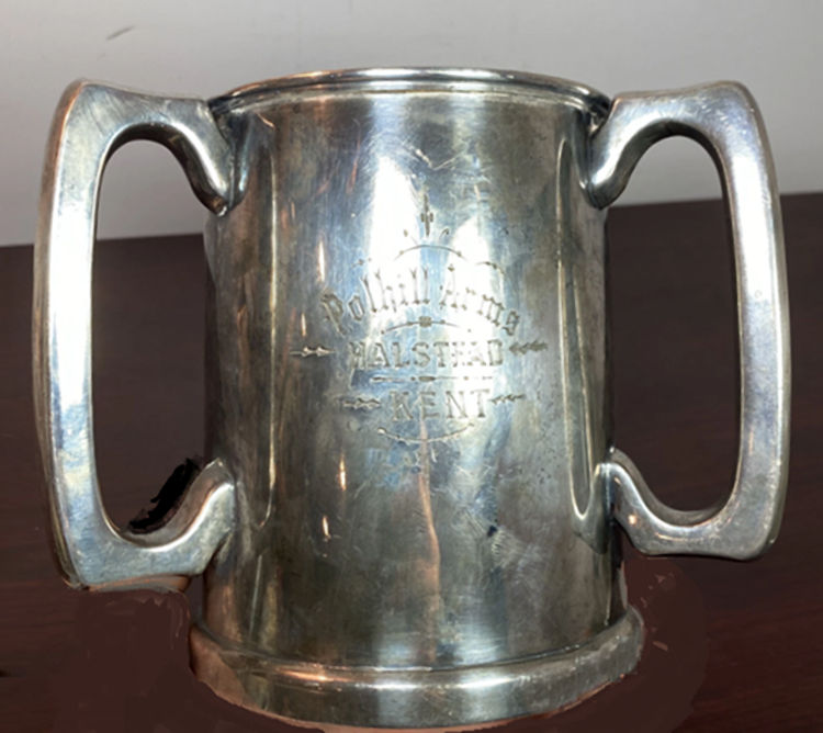 Polhill Arms pewter tankard 1890