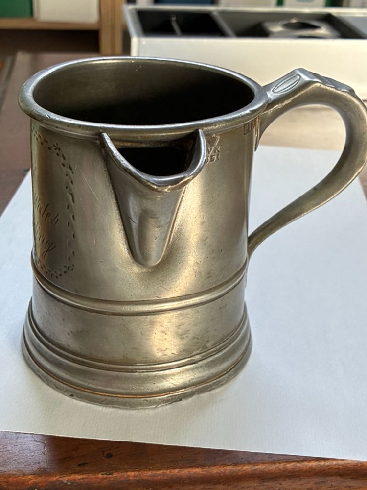 Prince of Wales pewter mug