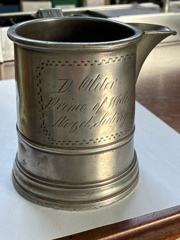 Prince of Wales pewter mug