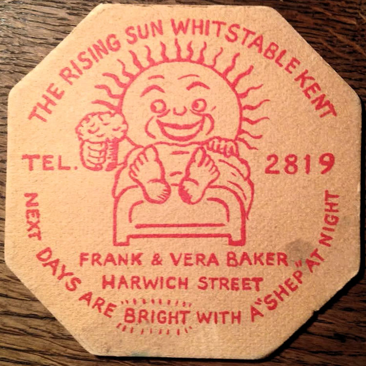 Rising Sun beer mat