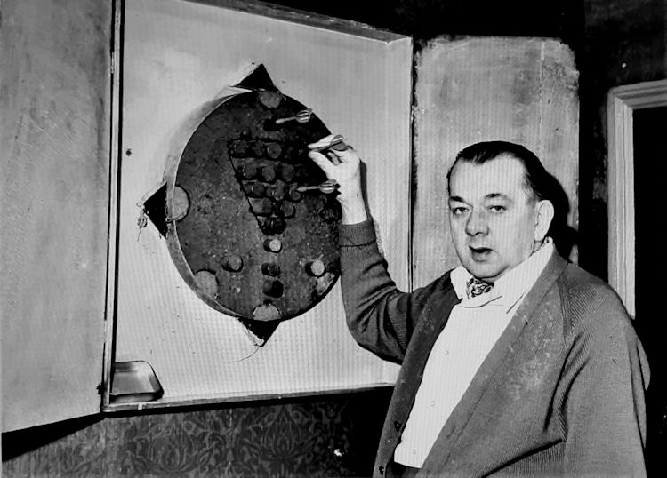 Rose dart board 1960s