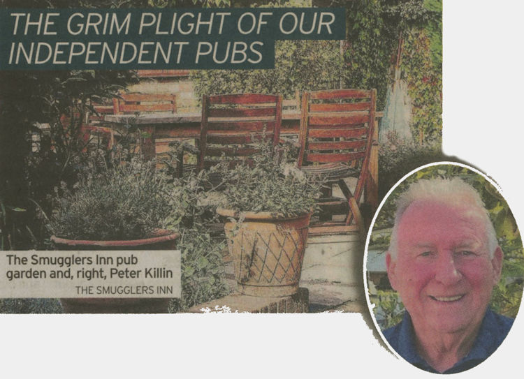 Smugglers garden and Peter Killin 2021