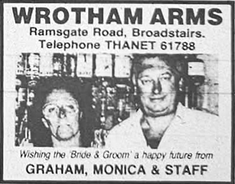 Wrotham Arms advert 1971