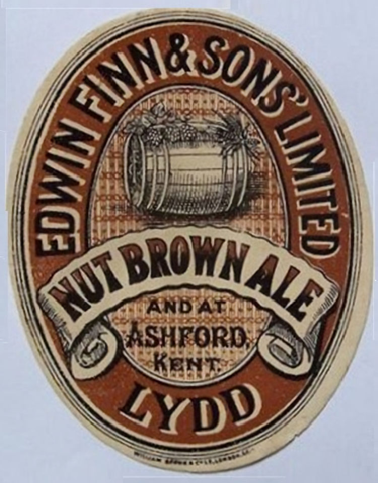 Finns Nut Brown Ale lable