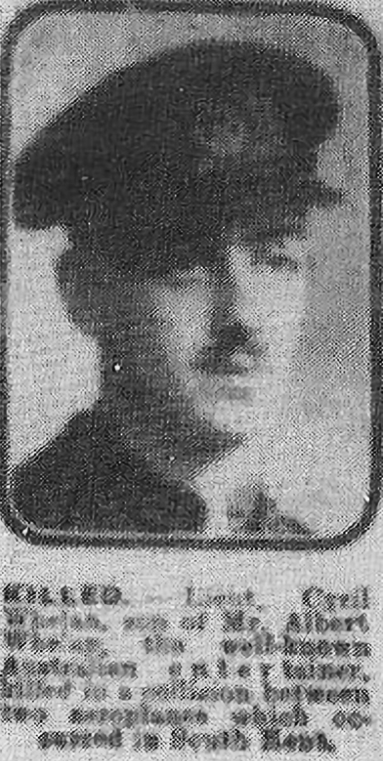 Cyril Whelan 1918