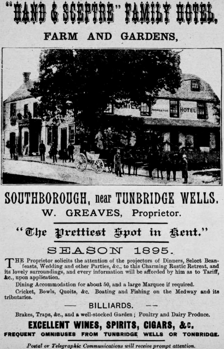 Hand and Sceptre advert 1895