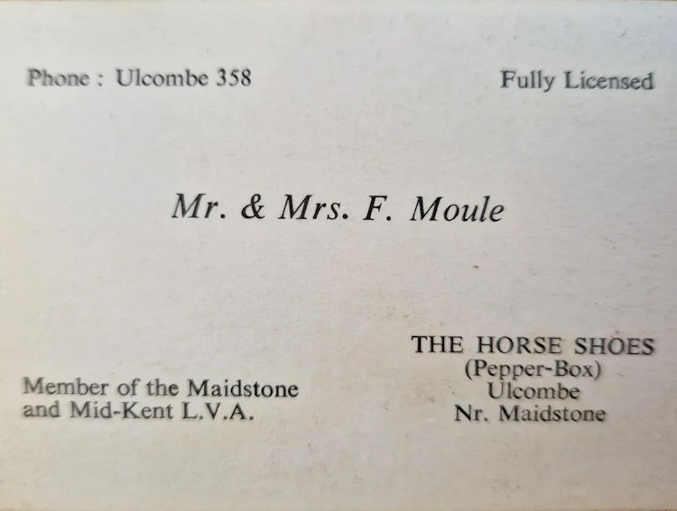 Horse Shoes card 1958
