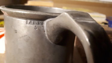 Kings arms pewter mug hallmarks