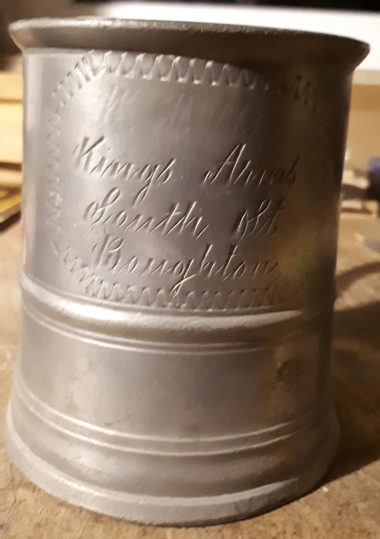 KIngs Arms pewter mug