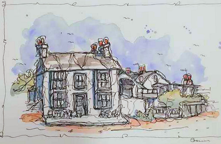Zetland Arms painting