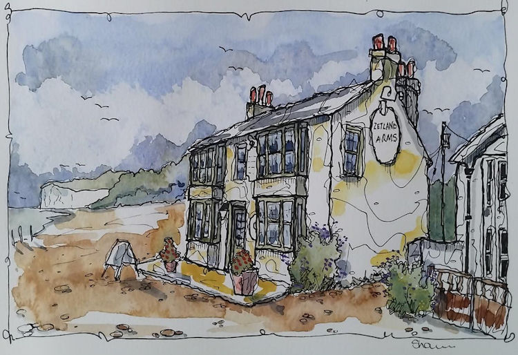 Zetland Arms painting 2026