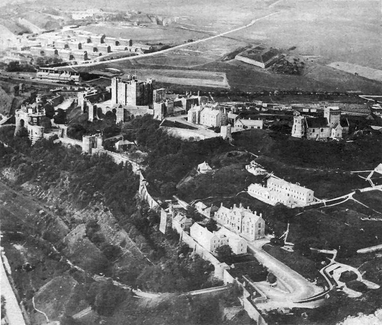 Ariel view Dover Castle