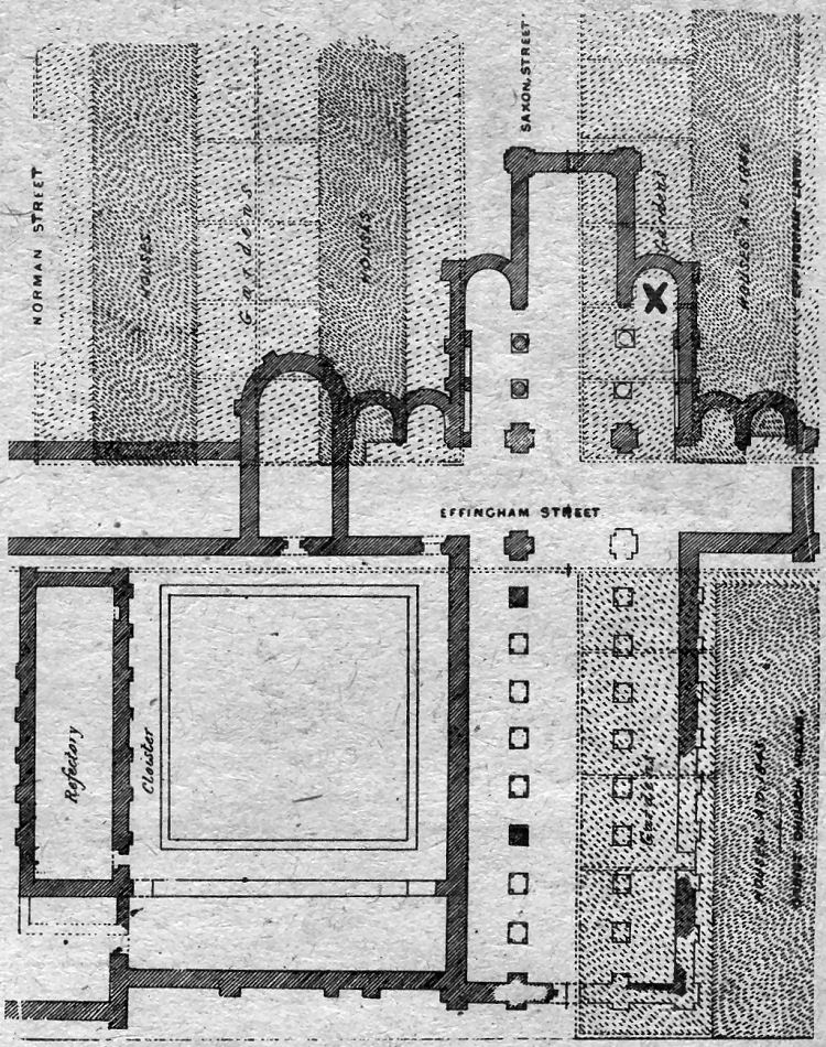 Ground Plan Dover Priory