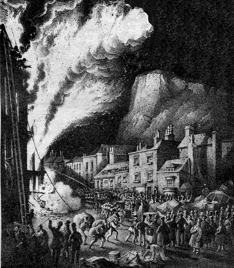 Snargate Street fire June 1837
