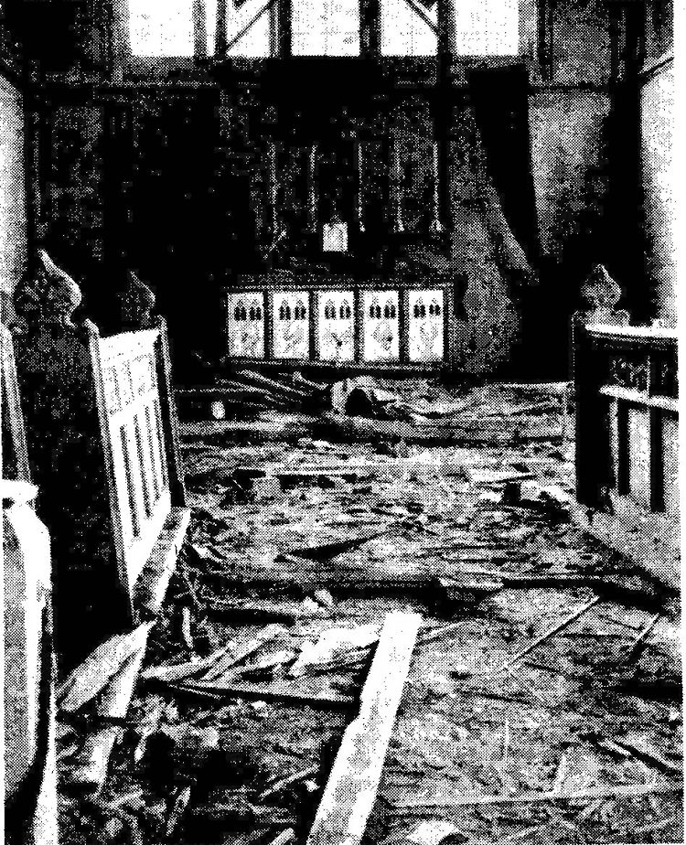 St Barnabus Church Damage