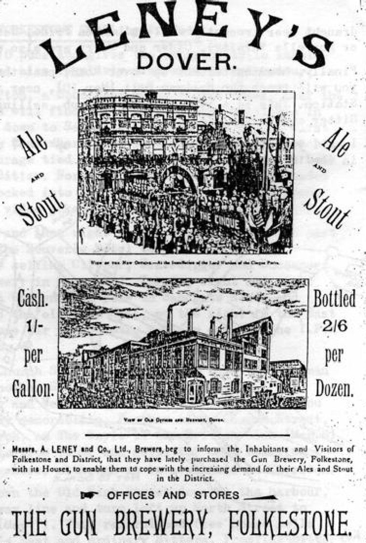 Leney's advert Folkestone