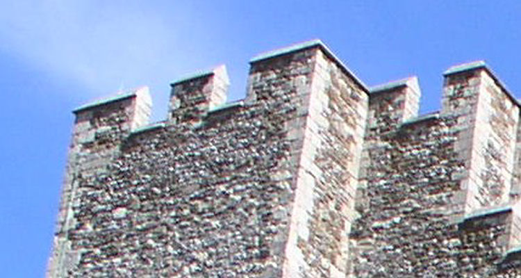 Dover castle crenellations