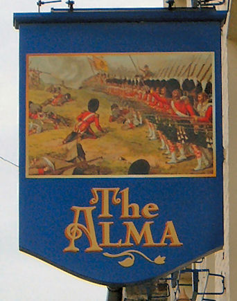 Alma in Deal sign