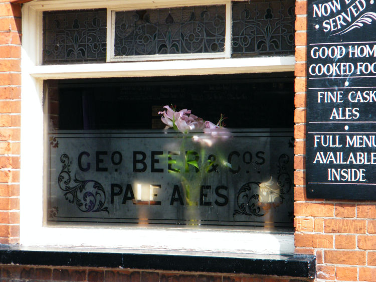 Bell and Crown George Beer window