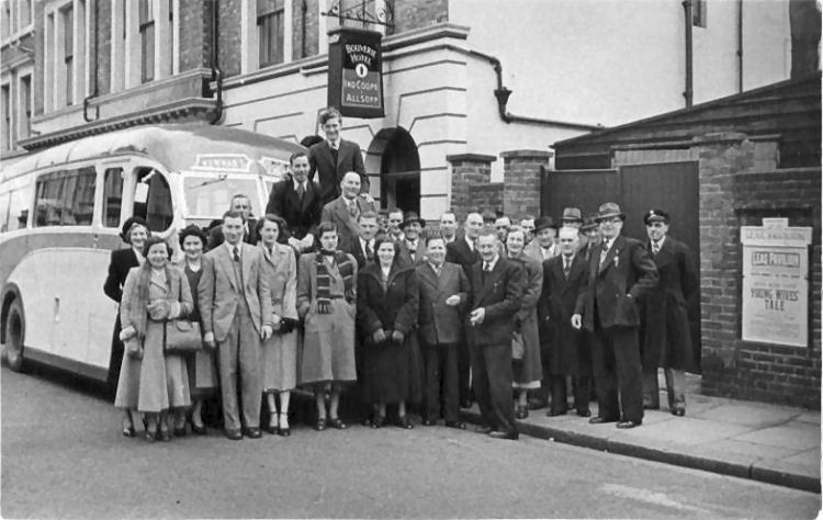 Outing from Bouverie Hotel 1950