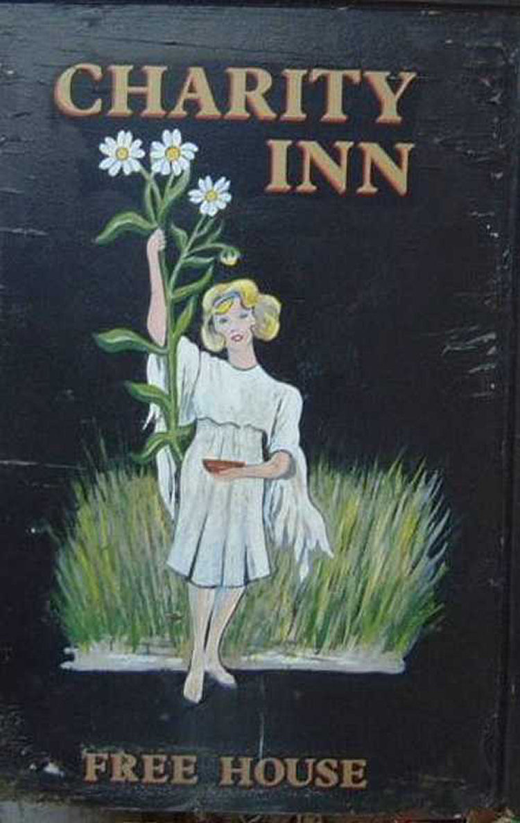 Charityy Inn sign at Woodnesborough