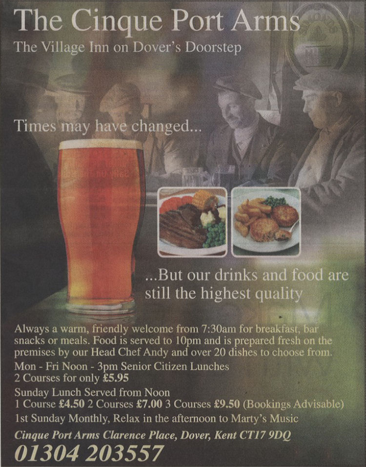 Cinque Port Arms advert 2011
