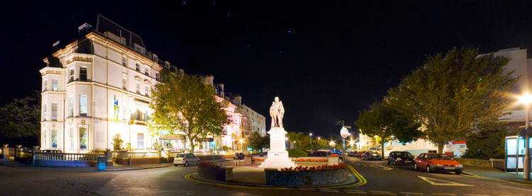 Clifton Hotel at night, Folkestone